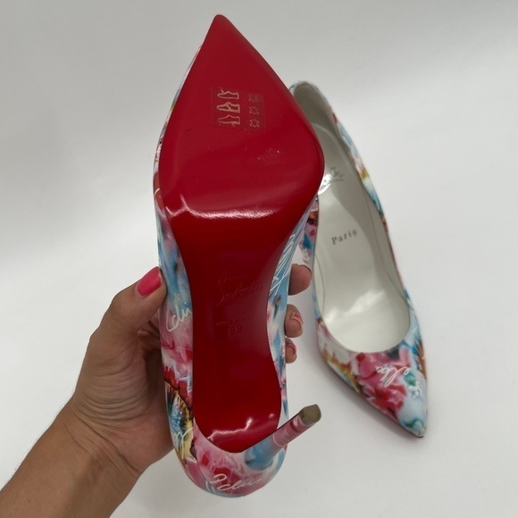 Christian Louboutin Hottie Walkie Walk A Mile In My Shoes Hot Chick Pump size 38 - Picture 7 of 16